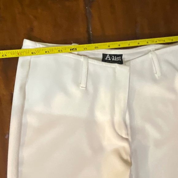 “A-List by Wrapper” Ivory Cream Blazer & Bootcut Pants Sz 7 - Picture 10 of 15